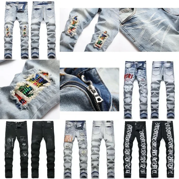 AMIRI Jeans & Corteiz Alcatraz Jeans Star Embroidery
