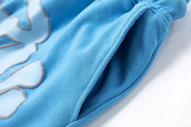  Syna World foam letter print casual short-sleeved T-shirt shorts set