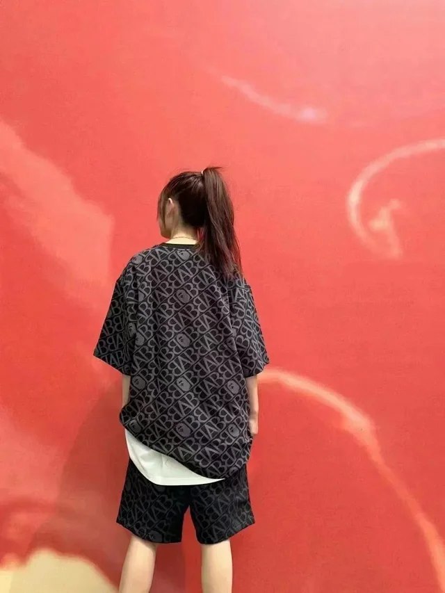 Bape  embroidered logo short-sleeved T-shirt