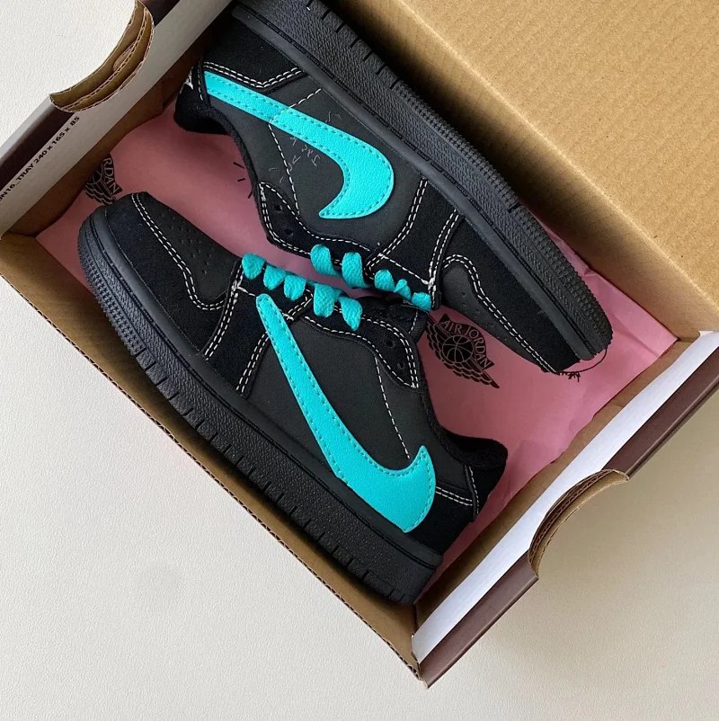 NIKE New style hook breathable low-top lace-up children's sports shoes