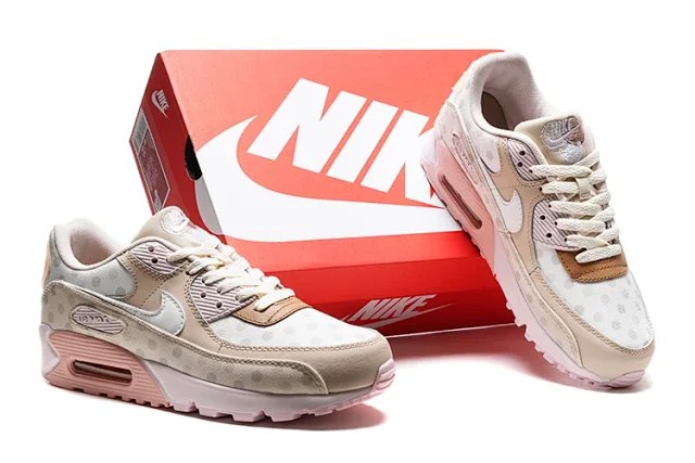 Nike Air Max 90 Jewel Bred Trendy Retro Mesh Fabric Leather Low-top Running Shoes