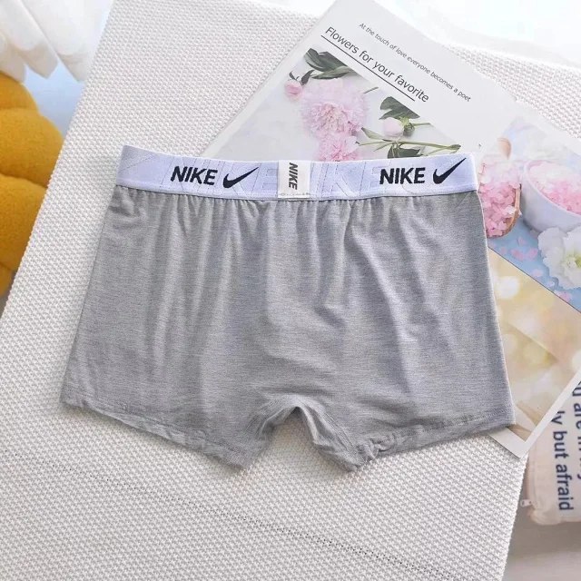 NlKE Men's Fashion Solid Color Breathable Underwear Boxer Briefs 3pcs