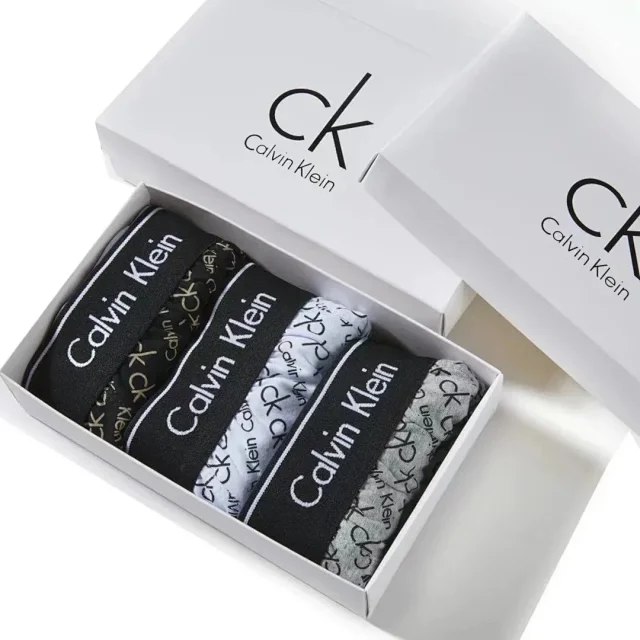 Calvin Klein CK Men's Logo Printed Fashion Briefs Underwear boxer 3pcs（7 styles）
