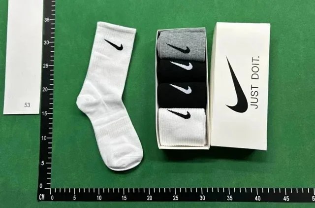 Nike summer thin middle tube long socks pure cotton breathable deodorant men and women sports socks
