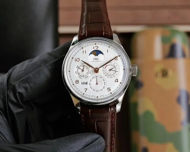  IWC Ultra-thin simple men's steel band ring watch（40 styles)