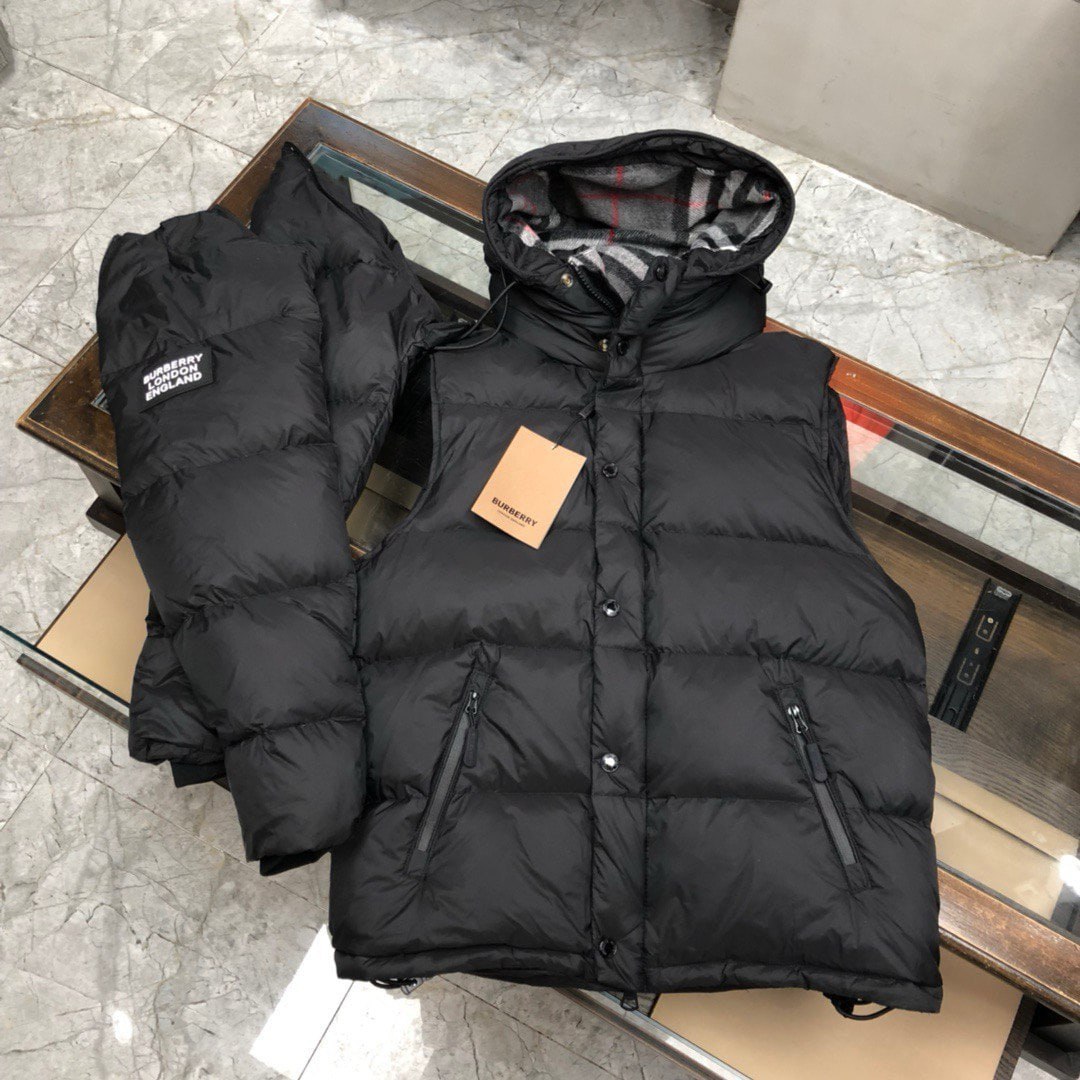 RALPH LAUREN high quality down jacket/Burberry jacket with detachable sleeves/NFC 